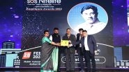 Business News | Suneel Darshan Honored by SOS Nitelife Excellence Award as Iconic Film Maker, Director and Producer