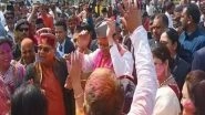 India News | Pushkar Singh Dhami Dances to Pahari Song at 'Holi Milan' Function at the CM's Residence