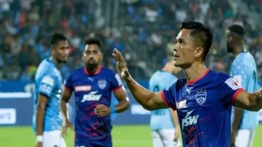 Sports News | ISL: Chhetri Strikes as Bengaluru FC Go One-up on Mumbai City FC in Semi-final