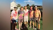 Sports News | Australian Players Celebrate Holi Ahead of Fourth BGT Test Against India