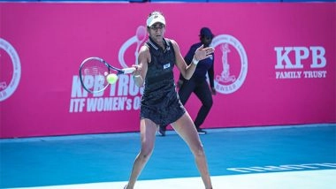 Sports News | Rutuja Bhosale Stuns No. 2 Seed Grammatikopoulou in Opening Round of ITF Women's Open