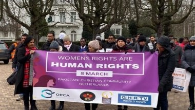 World News | Overseas Pakistani Christians Protest Against Human Rights Violations Suffered by Women, Girls