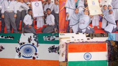 Business News | AL-Jamieathus Sadhik Matriculation School Celebrated 75th Year of Indian Independence by Setting 'Elite World Records'