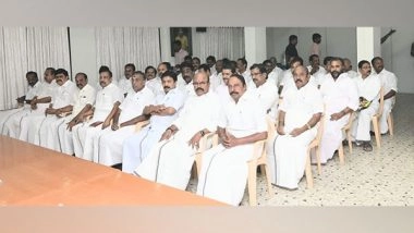 India News | Tamil Nadu: AIADMK District Secretaries' Meeting Underway at Party Headquarters in Chennai