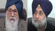 India News | Ex-Punjab CM Parkash Singh Badal, Son Sukhbir Badal Move Anticipatory Bail Pleas in 2015 Kotkapura Firing Case