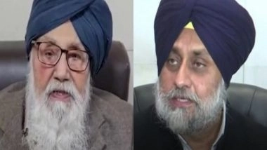 India News | Ex-Punjab CM Parkash Singh Badal, Son Sukhbir Badal Move Anticipatory Bail Pleas in 2015 Kotkapura Firing Case