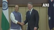 World News | Defence Minister Rajnath Singh Holds Telephonic Conversation with Australian Counterpart