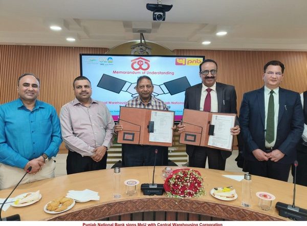 India News | Punjab National Bank Signs MoU with Central Warehousing Corporation