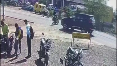 India News | Congress Leader Digvijaya Singh's Car Collides with Two-wheeler in MP's Rajgarh, Biker Injured