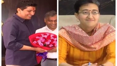 India News | Newly Inducted Delhi Ministers Atishi, Saurabh Take Charge of Ministries Today