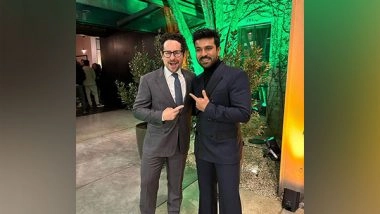 Entertainment News | 'RRR' Actor Ram Charan Meets 'Star Wars' Director J J Abrams, Calls Himself a Fan