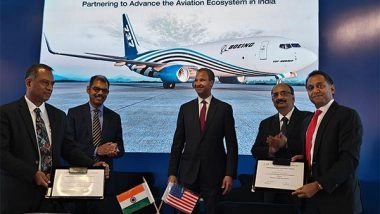 Business News | Boeing Partners with GMR for Freighter Conversion Line in Hyderabad