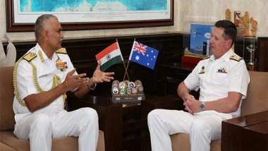 World News | Australian Chief of Navy Vice Admiral Mark Hammond on 3-day Visit to India