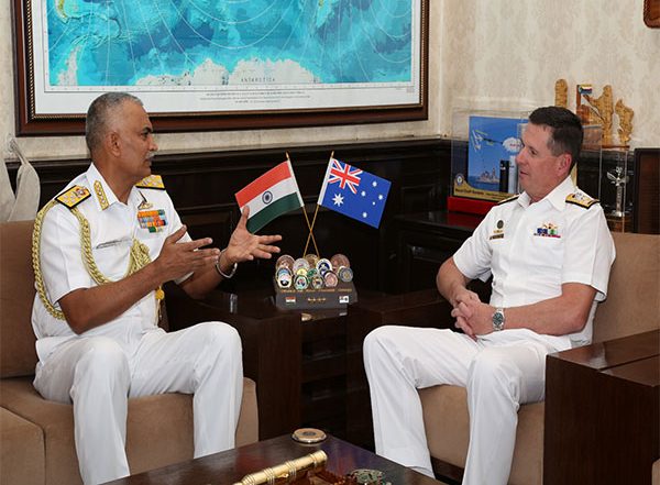 World News | Australian Chief of Navy Vice Admiral Mark Hammond on 3-day Visit to India