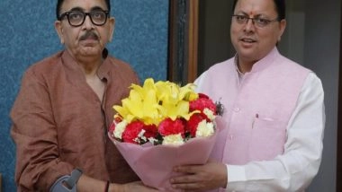 India News | CM Dhami Meets Union Minister Mahendra Nath Pandey, Urges to Set Up E-vehicle Charging Stations