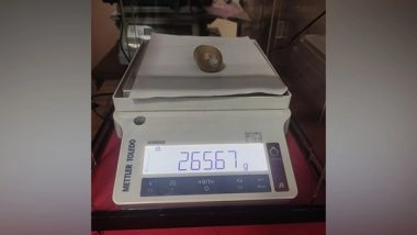 India News | Kerala: Customs Seize Gold Worth Rs 21.5 Lakh at Kochi Airport