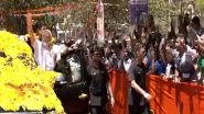 India News | PM Narendra Modi Holds Mega Roadshow in Karnataka's Mandya, Locals Shower Flowers