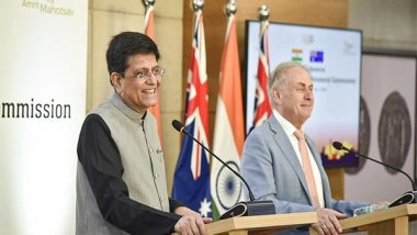 Business News | Trade Ministers of India, Australia Discuss Steps for Enhancing Bilateral Economic Relationship