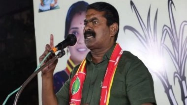 India News | Tamil Nadu: NTK Leader Seeman Booked for Making Hate Speech Against Migrant Workers