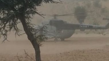 India News | IAF Mi-17 Helicopter Makes Precautionary Landing in Village Near Jodhpur