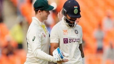 Sports News | Respect and Admiration: Australian Skipper Steve Smith Congratulates Virat Kohli After Marathon Century in Fourth Test