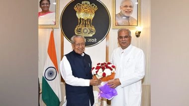 India News | Chhattisgarh: Chief Minister Baghel Pays Courtesy Visit to Governor Harichandan