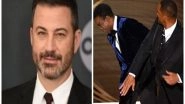 Entertainment News | Oscars 2023: Host Jimmy Kimmel Roasts Will Smith's Slap Incident in Monologue