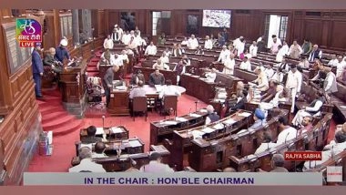 India News | Rajya Sabha Adjourned Till 2 Pm Amid Ruckus on Rahul Gandhi's Remarks in London