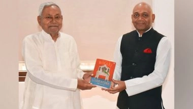 India News | Poet-diplomat Abhay K Presents Copy of 'The Book of Bihari Literature' to Nitish Kumar