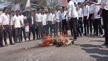 India News | HSLC Paper Leak: Assam Students' Body Stages Protest, Burns Effigy of Education Minister