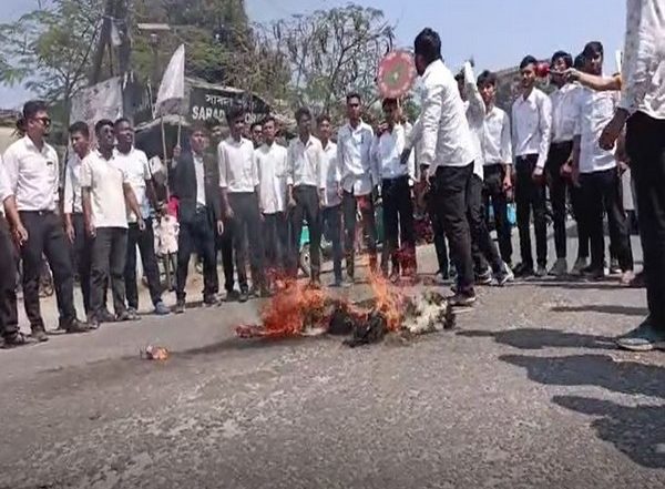 India News | HSLC Paper Leak: Assam Students' Body Stages Protest, Burns Effigy of Education Minister