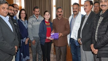 India News | CM Sukhvinder Sukhu Honours Aastha Sharma, Winner of Youth Parliament Declamation Contest