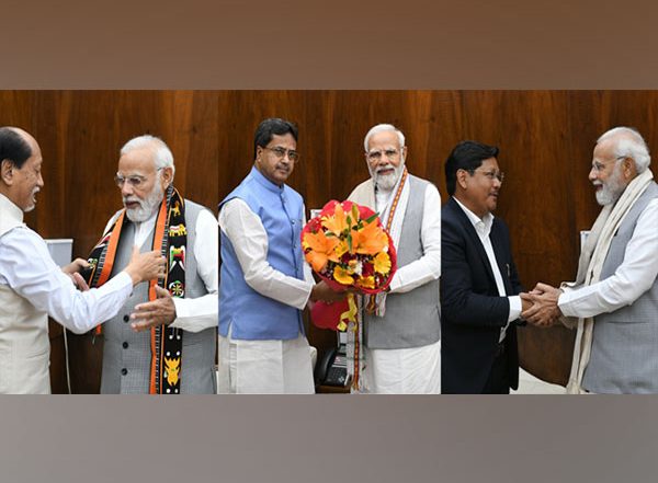 India News | Chief Ministers of Three Northeastern States Call on PM Modi in Delhi