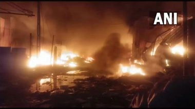 India News | Gujarat: Fire Breaks out at 10 Scrap Godowns in Valsad