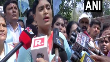 India News | YSRTP Chief YS Sharmila Detained by Police During Protest Against Telangana Govt