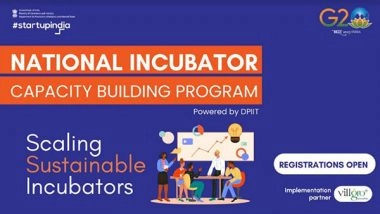 Business News | DPIIT Launches the First Edition of the National Incubator Capacity Building Program to Accelerate the Growth of the Indian Startup Ecosystem