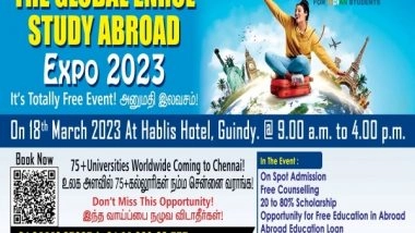 Business News | An E2W Study Overseas Initiative: The Global Enrol-Study Abroad Expo 2023 to Be Held on April 18, 2023, Hosting 75+ Foreign Universities
