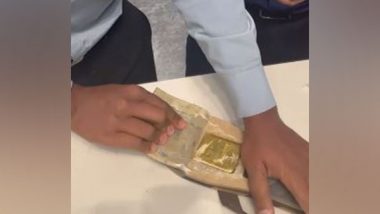 India News | Passenger Caught Smuggling Gold Concealed in Slippers at Bengaluru Airport