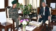 India News | 4 Corps GOC Calls on Arunachal Governor; Discusses Security