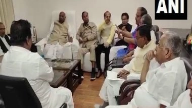 India News | Leaders from Like-minded Opposition Parties Meet at Kharge's Office in Parliament Today