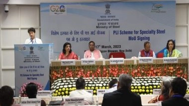 Business News | PLI Scheme: 57 MoUs Signed with 27 Companies for Specialty Steel Sector