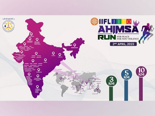 Business News | IIFL Aims World Record with IIFL JITO Ahimsa Run on April 2 in 23 Countries and 65 Cities in India - Vimarsana News