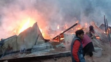 India News | Fire Engulfs Sarpanch's House in J-K's Udhampur, Police Starts Probe