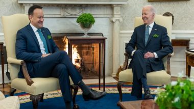 World News | Biden Meets Irish Taoiseach, Supports Windsor Framework