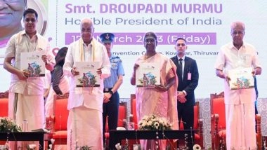 India News | President Murmu Lauds Kerala Performance on Welfare Indices at Civic Reception