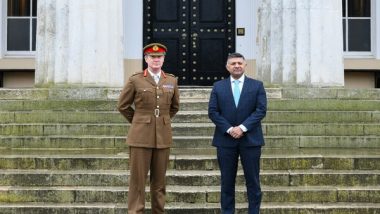 World News | India's Envoy to UK Pays Visit to Royal Military Academy