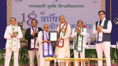 Business News | ASPEE Group's Sharad Lallubhai Patel Receives Honorary Doctorate from Navsari Agriculture University