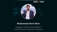 Business News | Muhammad Haris Khan Becomes Nippon Energy's Youngest COO and Board Member