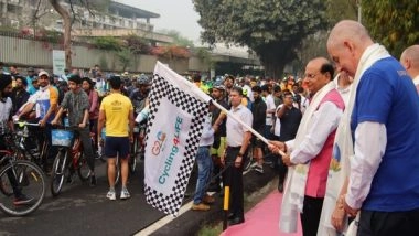 India News | Delhi L-G Flags off G20 Cyclothon Rally