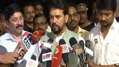 India News | Hope to Achieve Desired Outcomes in Sports in Tamil Nadu : Anurag Thakur After Meeting with TN Sports Minister